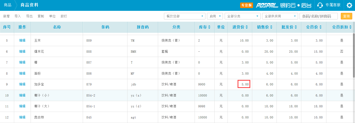总账号更改进货价,如何同步到子账号?-银豹博客